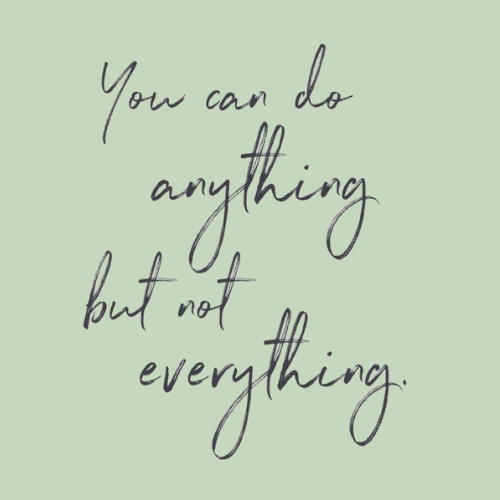 anything not everything